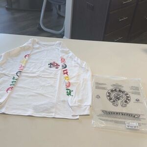 Chrome Hearts Kids T-Shirt with Colorful Crosses legit bought off stockx